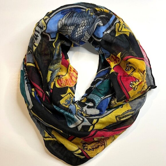 Bioworld‎ Harry Potter House Crests Infinity Scarf OSFM Academia Wizards - Picture 2 of 5